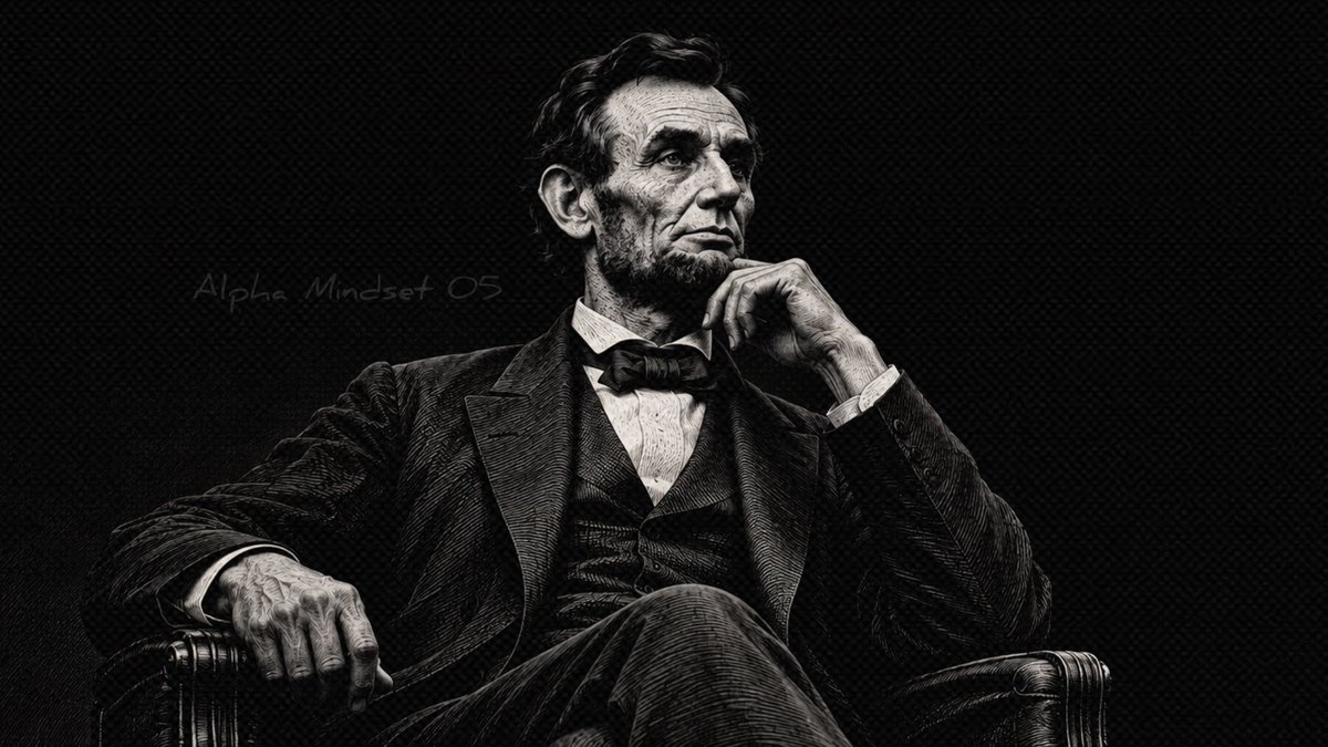 alphamindset05's tweet photo. “I do not think much of a man who is not wiser today than he was yesterday.”

— Abraham Lincoln