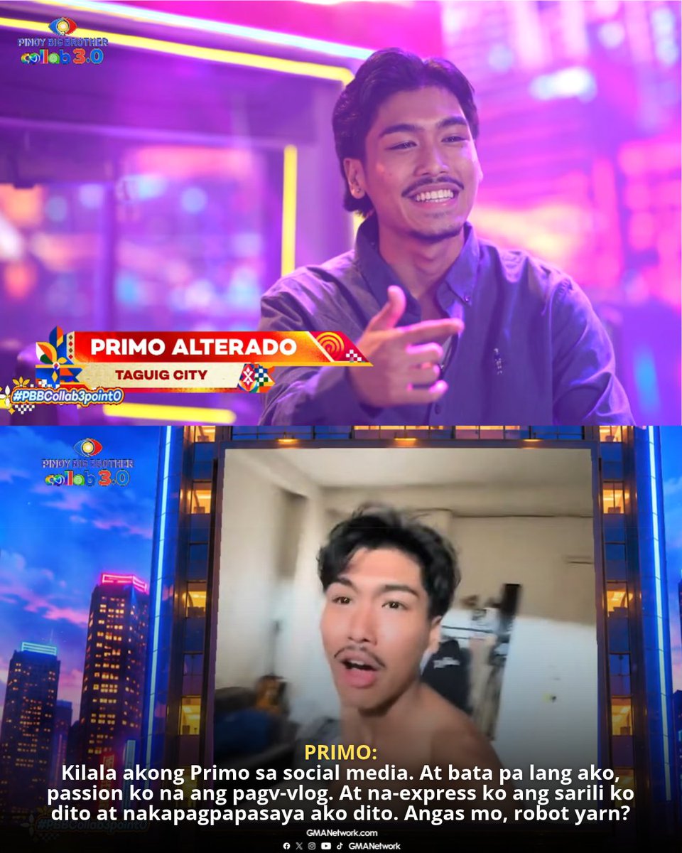 gmanetwork's tweet photo. Angas mo talaga, Primo! From taga-bantay ng mundo to taga-bantay ba ng Bahay ni Kuya? 🤣

#PBBCollab3point0 #GMAPBB3point0
#PBB #GMANetwork #PBBCollab3 https://t.co/FjckfHUmEX