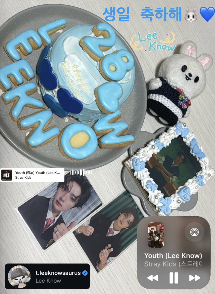 LeeknowIN0208's tweet photo. 리노 생일 축하해 🐰🐱💙

KNOw맘대로와 앰배서 더와 새로운 노짱을 볼 수 있어서 정말 행복해요♡♡

오랫동안 찬을 좋아하지 만 변함없이 노짱을 사랑 할게요💙

맛있는 거 먹고 건강하게 살아💙

#HappyLeeKnowDay
#노_맘대로_즐기는_리노생일
#StrayKids #스트레이키즈
#리노 #LeeKnow https://t.co/8enRKf2zSs