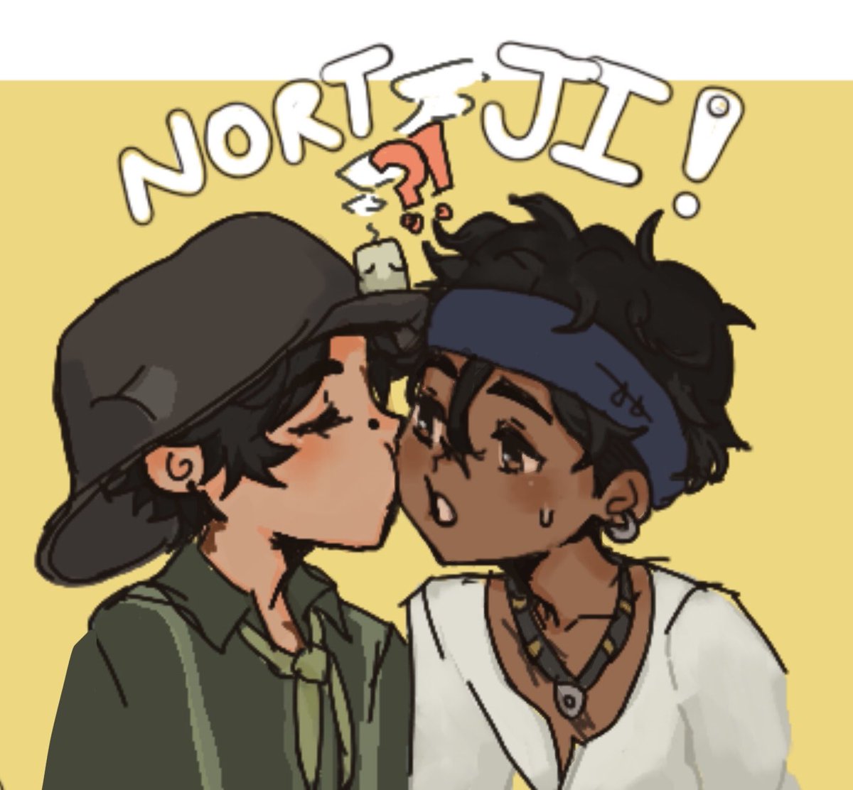 crucicores's tweet photo. Another old #nortganji omg this is back when I didnt know what their ship name could be 💀 https://t.co/c6MuNf22dd