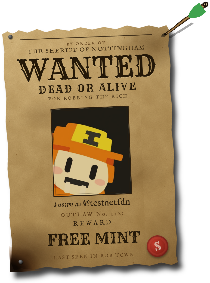 testnetFDN's tweet photo. WANTED: me.

Outlaw No. 1323 of Rob Town

Join my band 👇
https://t.co/dirUnKCOjS
 https://t.co/58WQhDqU4N https://t.co/Pc7dg093qj