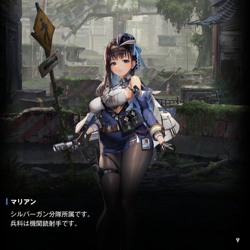 nikkepedia_jp's tweet photo. 【シルバーガン部隊】
マリアンが所属していたシルバーガン（SILVERGUN）部隊。現在登場しているのはマリアン一人だけですが、過去に運営へのQ＆Aで
「所属ニケはマリアン以外に数百あるいは数千名」
と回答されていました。これは部隊人数3名迄の原則が徹底されるアークでは異常な人数です。ただならぬ事情を持つ部隊ということは以前から指摘されていましたが、もしかしたら数百、数千のMARIA-n”達”なのかも知れません。
また、ミニゲーム「FADING AFFECTION」の予告スチルには「SILVERGUN PROJECT」の書類が。署名の文字は不明瞭ですが、白衣を纏ったマリアン似の謎の人物が登場していることを考えると、”Dr.Maria”と書かれているのかも知れません。プロジェクトと言えば真っ先に思い浮かぶのが、指揮官を生み出した「PROJECT.A.D.」です。何か関係があるのでしょうか？