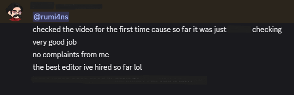 rumi4ns's tweet photo. Always nice to hear this from a client 🫶❤️

Need an editor? DM me! 📩

#edit #minecraft https://t.co/SekYKzLtAC