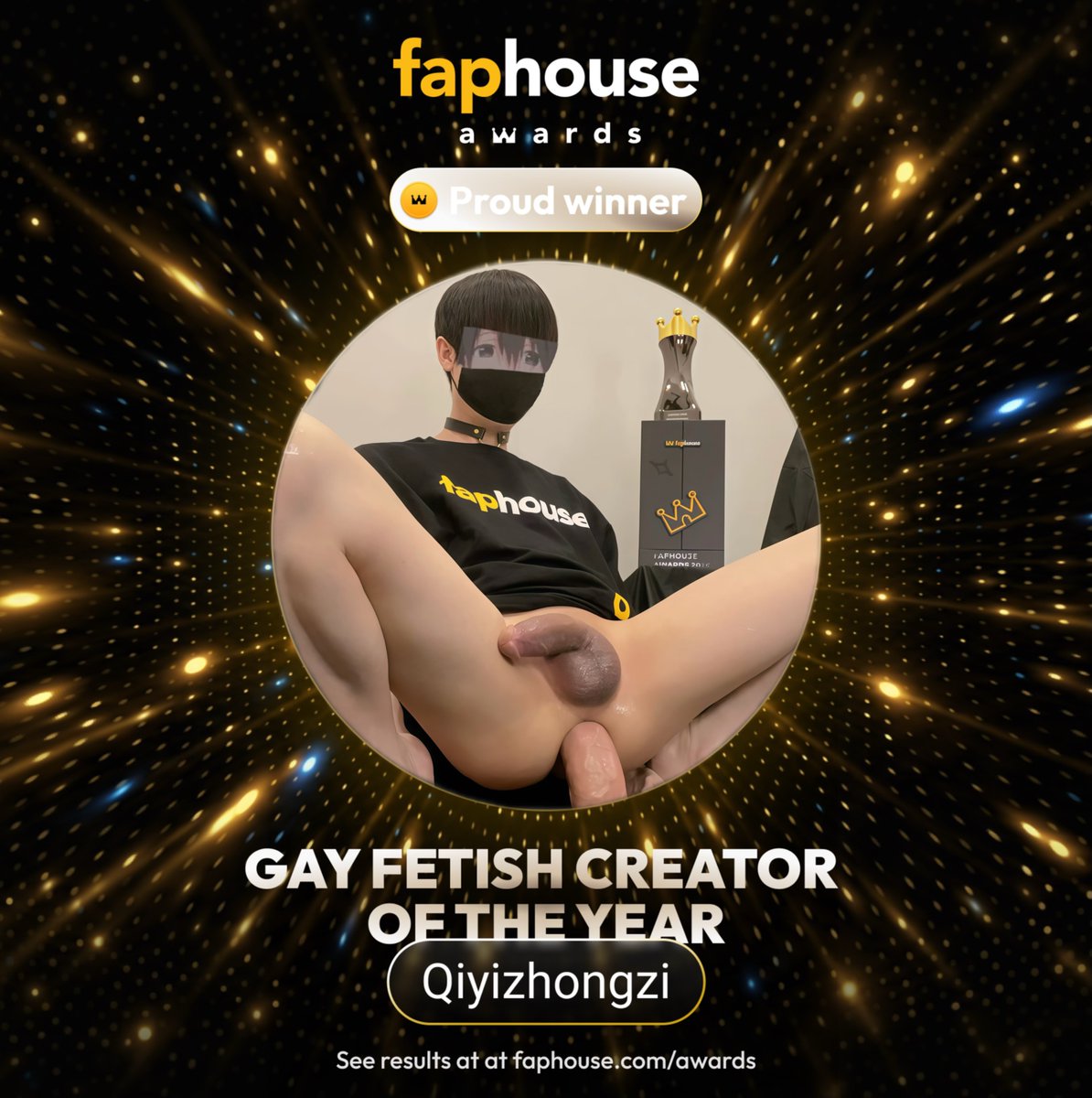 qiyizhongzi's tweet photo. To everyone who voted &amp; shared, you made this happen! #FapHouseAwards2026  🏆 👑
Thank you for the win. I’m so fucking grateful.❤️🥹

https://t.co/IXMEJUZOV8 🏆👑

@FapHouseGay @faphousecom  🏆👑 https://t.co/8NNmx5M7Rp