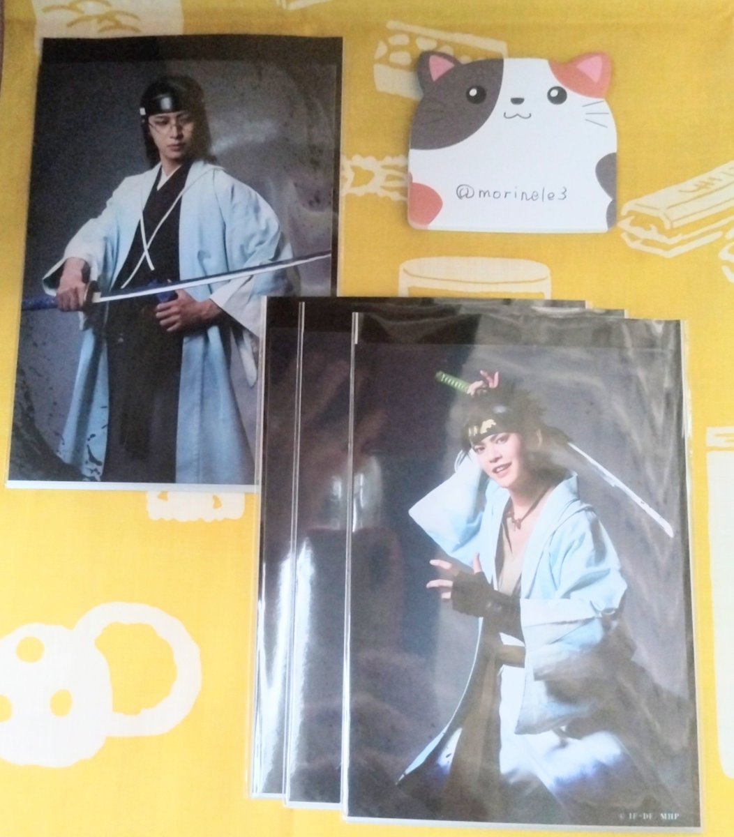 morinele3's tweet photo. 【交換】薄ミュ ランダムブロマイド ランブロ

譲：画像参照

求：山崎（立）、山南・新見・綱道

10/25マチソワ前後
会場付近お手渡し
お気軽にお声がけください https://t.co/jZI7xtLBWK