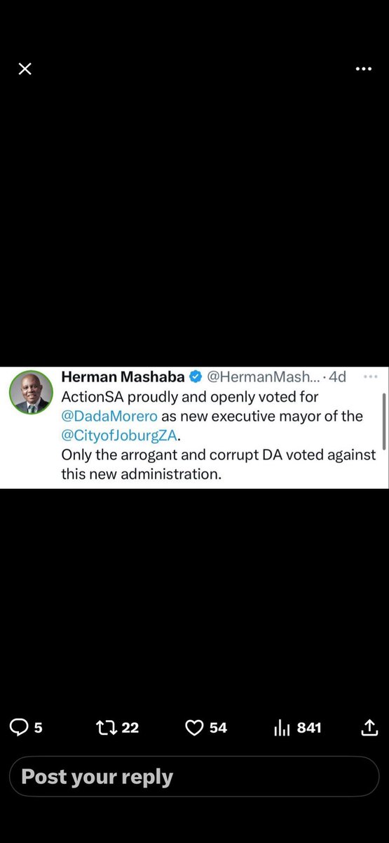 Tiger083235651's tweet photo. @HermanMashaba @Our_DA https://t.co/jIvsbBlMHG