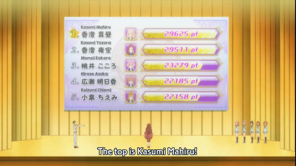Asahi_sssu's tweet photo. That's actually funny how far the gap is between the mob aidols from the Kasumi sisters. https://t.co/7EBgPHbUK8
