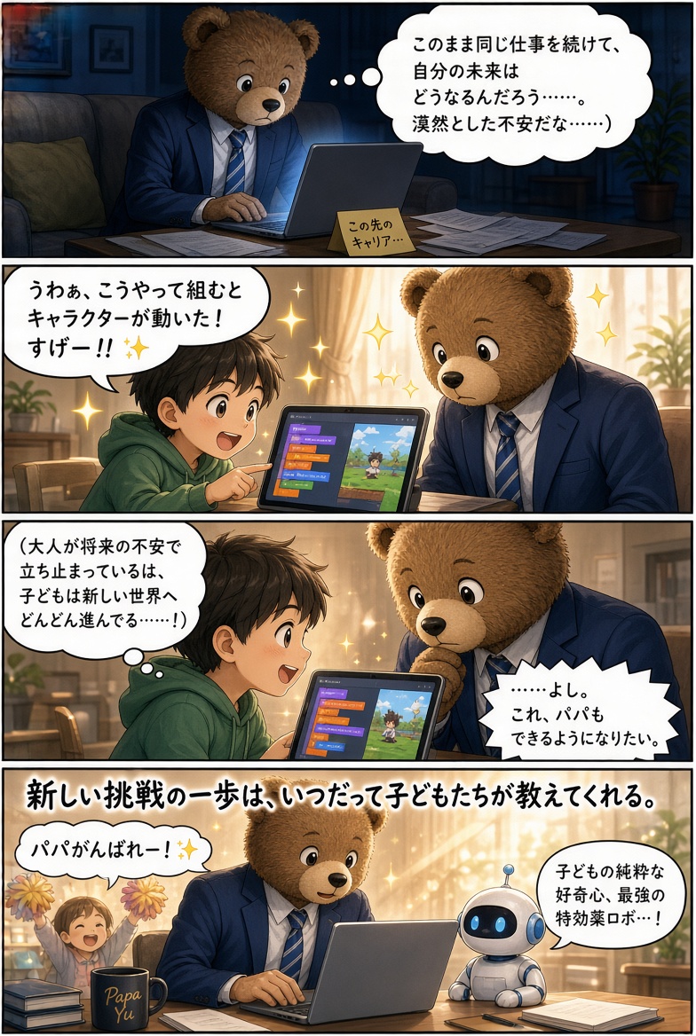SOSUKEPhysical's tweet photo. @yu_papa_dev 素敵なエピソードだったのでなんとなくマンガ化しちゃいました🤣 https://t.co/Fo4SxoRPfm