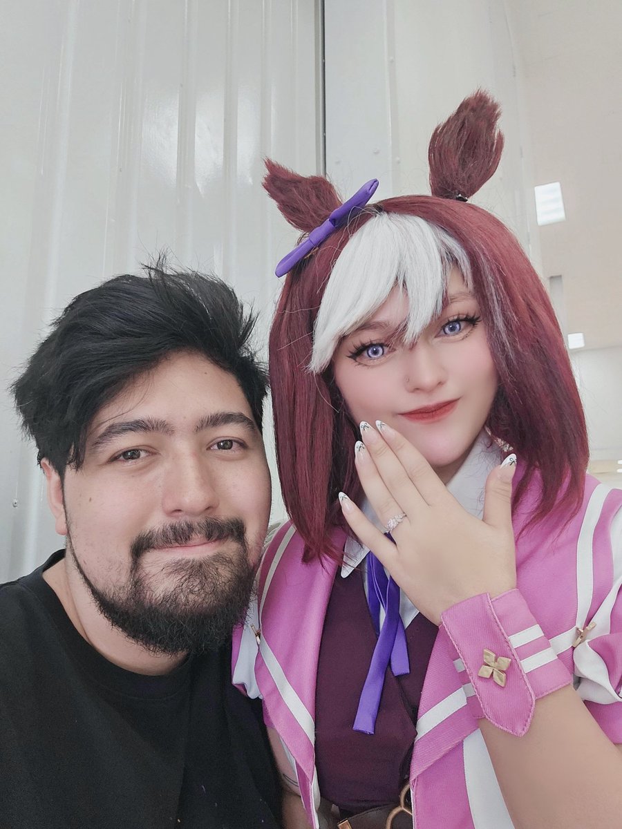 sweetseriicos's tweet photo. @yRudolf516 Im the Special Week! This is so sweet to see the video, you! We met through Umamusume and have a baby on the way this spring! https://t.co/RugiTVJRzg