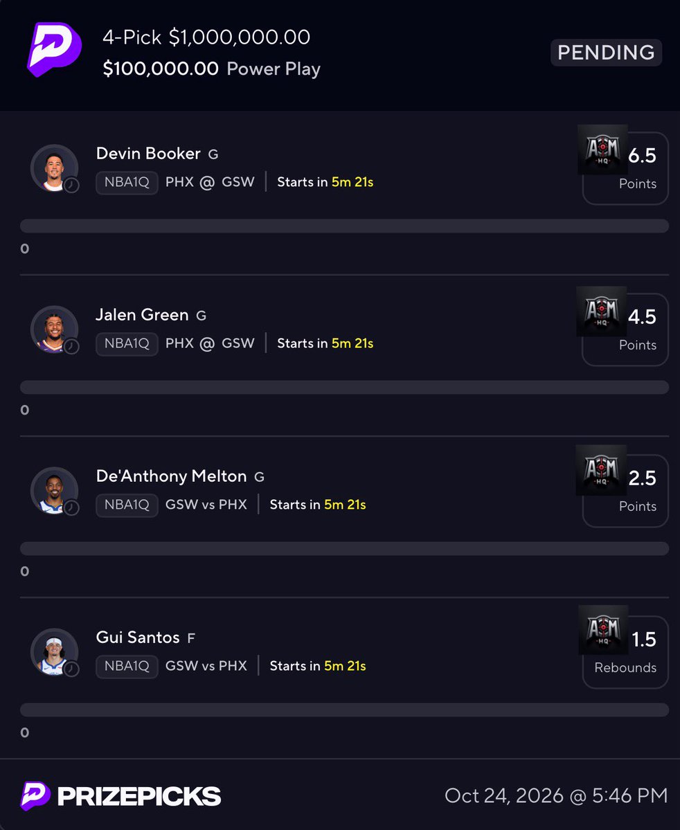 cdl_aim's tweet photo. I don’t know who made this NBA1Q lines at PrizePicks but watch this😭✌🏽 https://t.co/XjpRnftipK