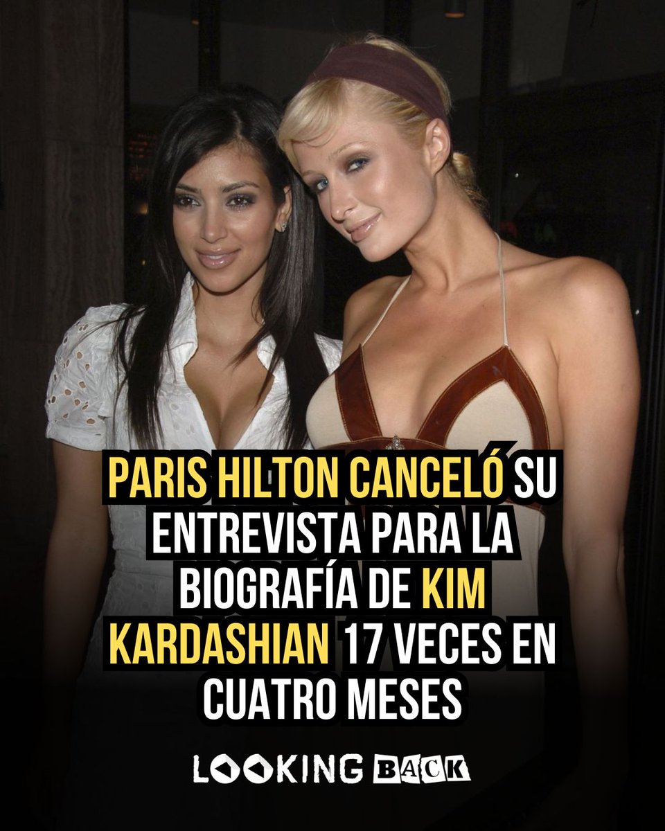 lookingback95's tweet photo. Jonathan Van Meter, autor de 'Citizen Kim', reveló que Paris Hilton canceló su entrevista para la biografía de Kim Kardashian 17 veces en cuatro meses. Según el escritor, la propia Kim se enojó al enterarse, reviviendo tensiones del pasado. 🤫 #KimKardashian https://t.co/ZWQ5rHurP6