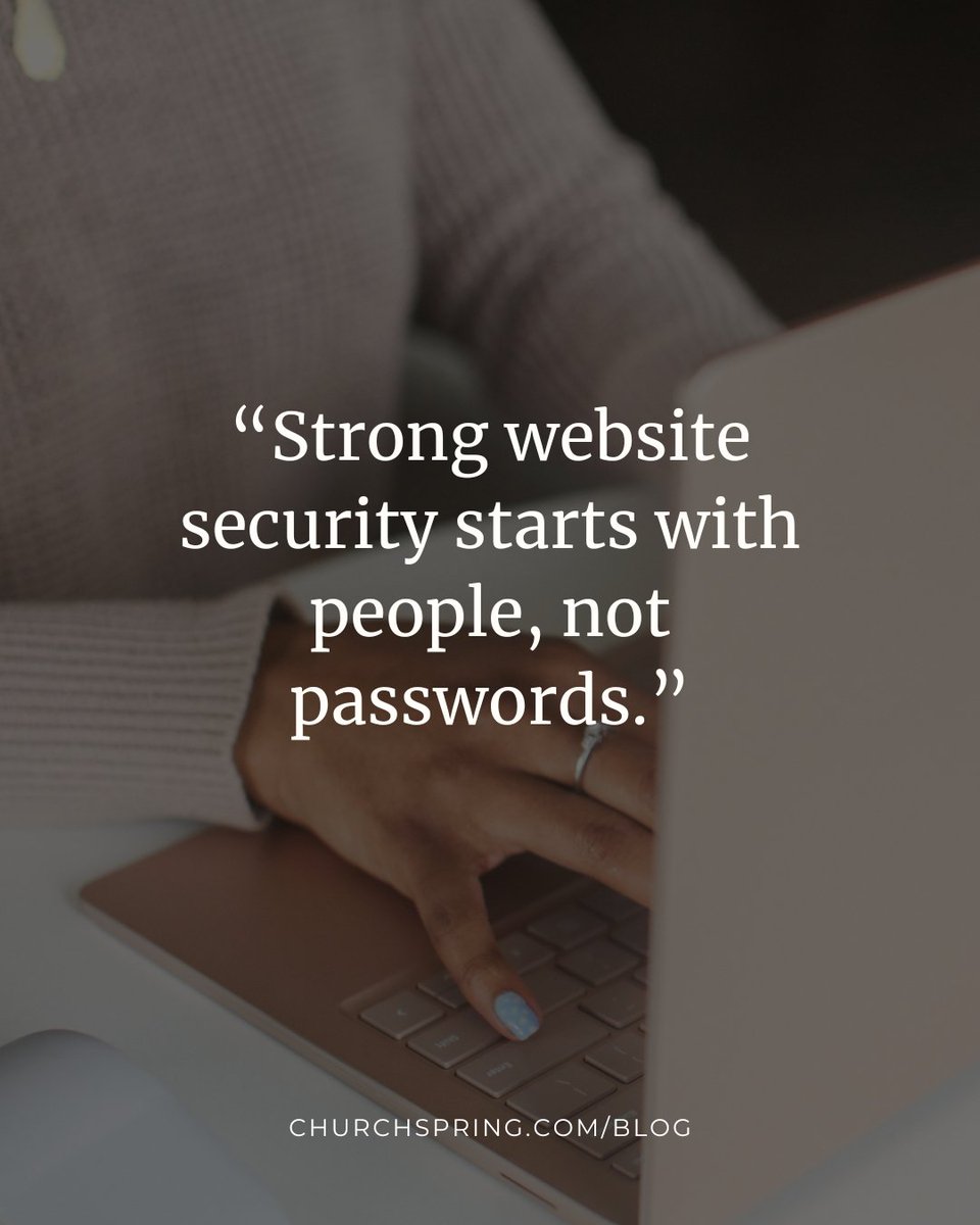 ChurchSpring's tweet photo. Strong email and website security starts with people, not passwords.

When website admins are supported and clear on their role, security becomes sustainable, not stressful. 🛡️

Read more → https://t.co/oBj08XY4e3

#WebsiteSecurity #ChurchLeadership #DigitalMinistry https://t.co/jij8AvZgq4