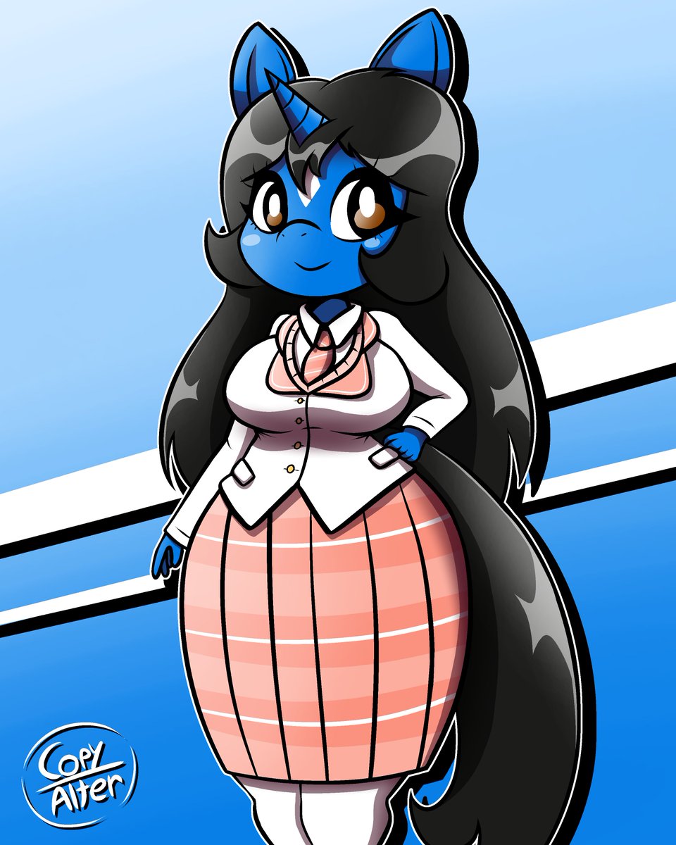 MightiestPoo's tweet photo. cute piece i comissioned @CopycatAlter for of @Kloudmutt 's Klodette.
thank you SO very much for the great work ♥ https://t.co/XIyUAKinJ5