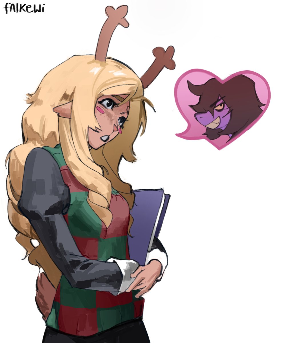 falkewi's tweet photo. noelle wonders :pp #deltarune https://t.co/PlfDVbyuxH