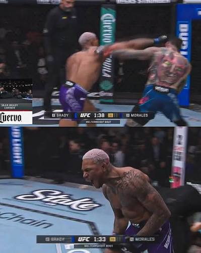 cagesidedaily's tweet photo. @acdmma_ 😅Outside the cage vs inside https://t.co/zNhmQzLjGN