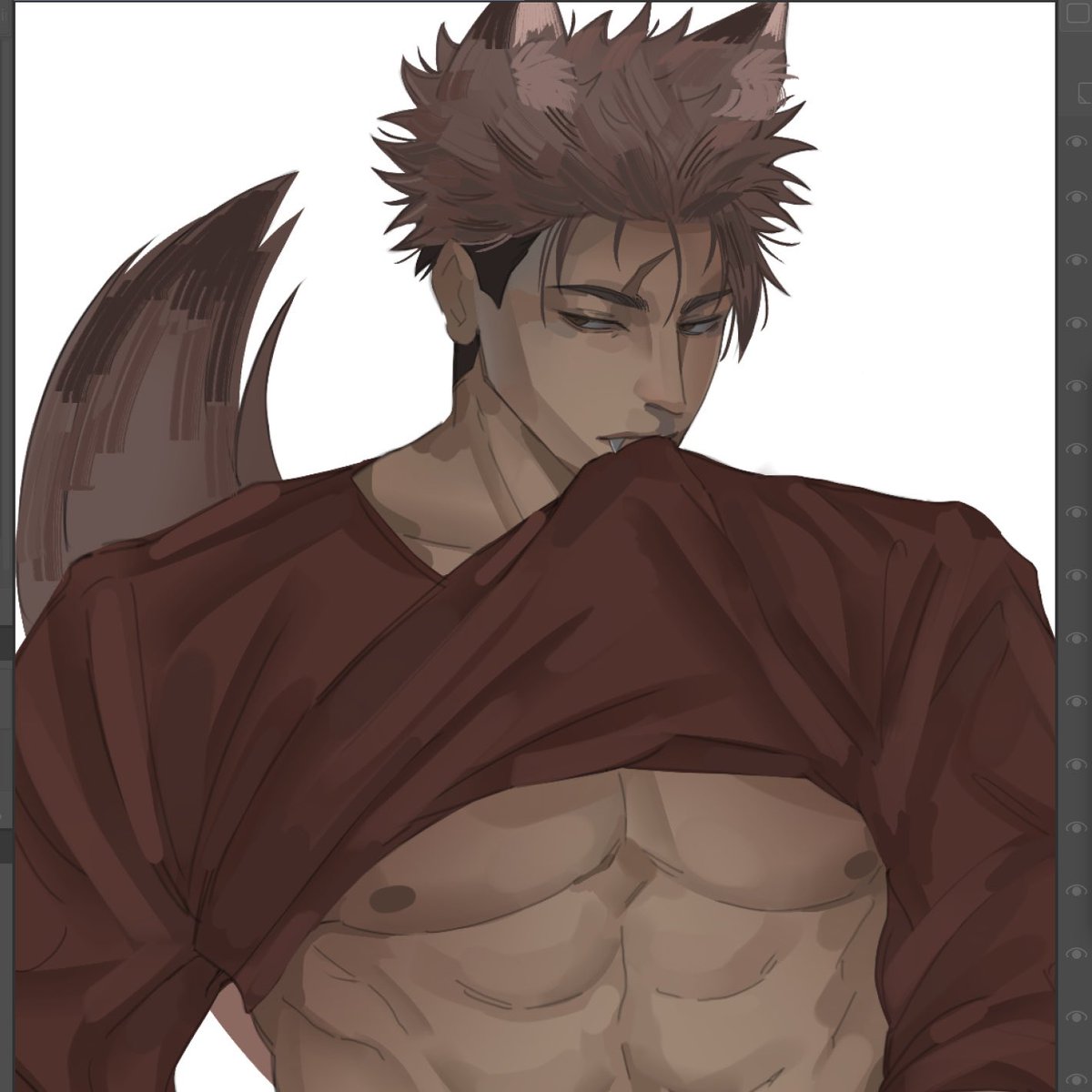 koinatsus's tweet photo. werewolf yuji wip 😅 https://t.co/dGgjQW37E3