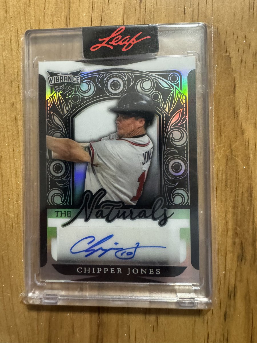 Kemptribe's tweet photo. @cardboardbst @3bangerbreaks Chipper Jones auto /20-$60.00 BMWT https://t.co/YyaGS7hTZj