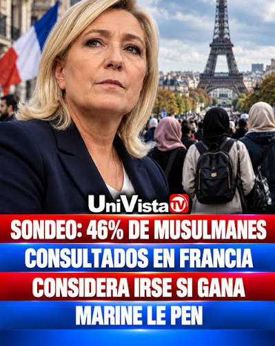 elzorrotacneno's tweet photo. A partir de hoy día, campaña abierta  a Le Pen o a Bardella.
Los migrantes musulmanes amenazan con ABANDONAR Francia y regresar a sus países de origen si Marine Le Pen (o Jordan Bardella) gana la elección presidencial francesa en 2027. 
#24octobre https://t.co/xRxFcoAc7g