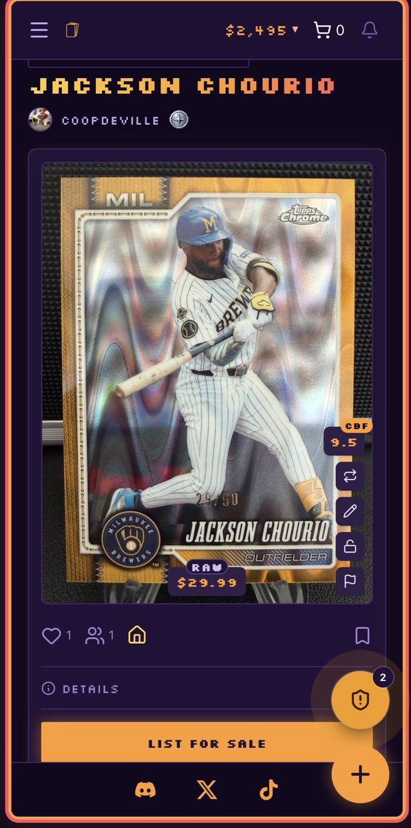 CoopDeVilleX's tweet photo. @CardPurchaser @AVCardDetective Might be the only one I have https://t.co/WUqnj2w8s2