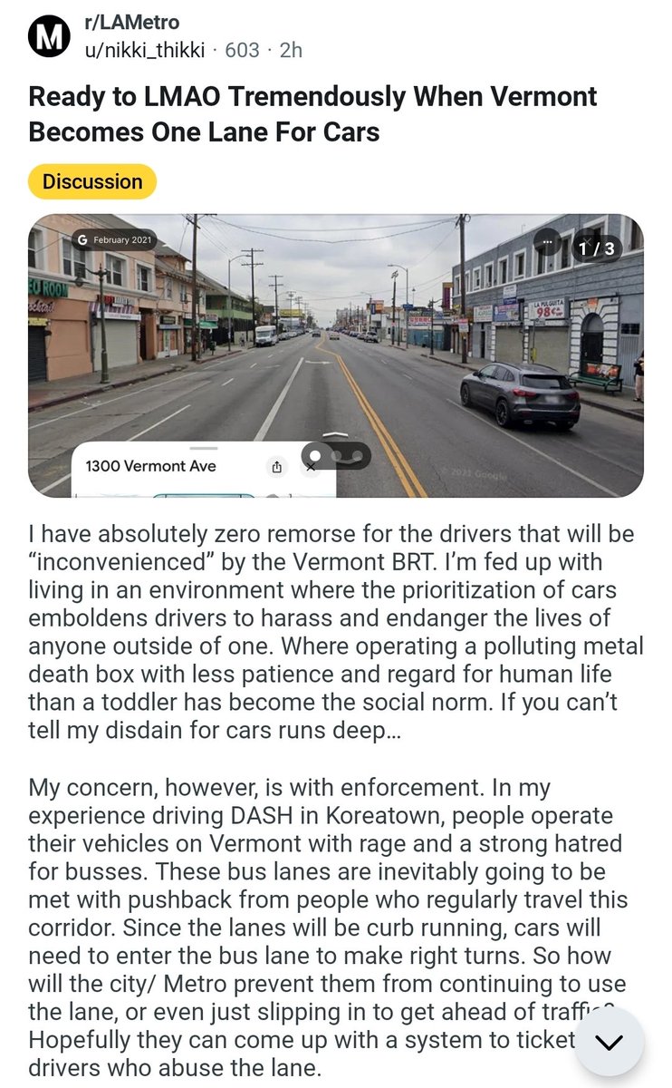 rcmoya84's tweet photo. Can transit advocates be a little less... spiteful? https://t.co/lhBlT57ebP