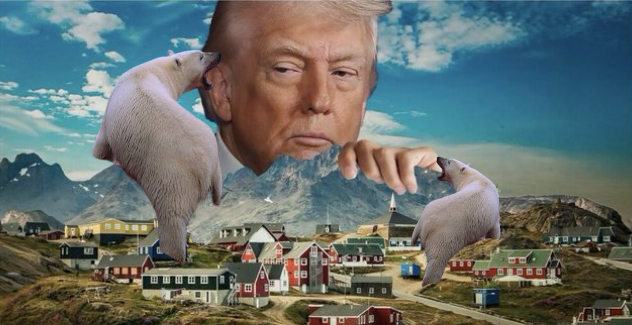451_Grad_F's tweet photo. Das sehen die Grönländer &amp; Venezolaner aber anders!
Grönland🇬🇱 hat seine Eisbären🐻‍❄️ auf "FASS DEN TRUMP" abgerichtet &amp; Venezuela🇻🇪 verteilt Pfeilgiftfrösche🐸 an sein Militär! https://t.co/FAfLfJK3kM