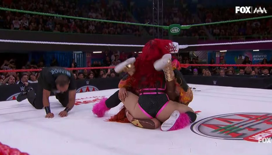 ADPSHOWOFICIAL's tweet photo. 🏆🇨🇱 ¡LA CATALINA RETIENE LA REINA DE REINAS! 👑🔥

¡Qué buena lucha técnica nos regalaron hoy en #AAAHeroesInmortales! 🤼‍♀️ La chilena La Catalina logra retener ante la gran combinación de Las Tóxicas, Flammer y La Hiedra, que trabajaron en equipo para intentar quedarse con la victoria. 💥

¡Cartulina sigue reinando! 🇨🇱👑

#AAAHeroesInmortales #adpshow #LaCatalina #Flammer #LaHiedra