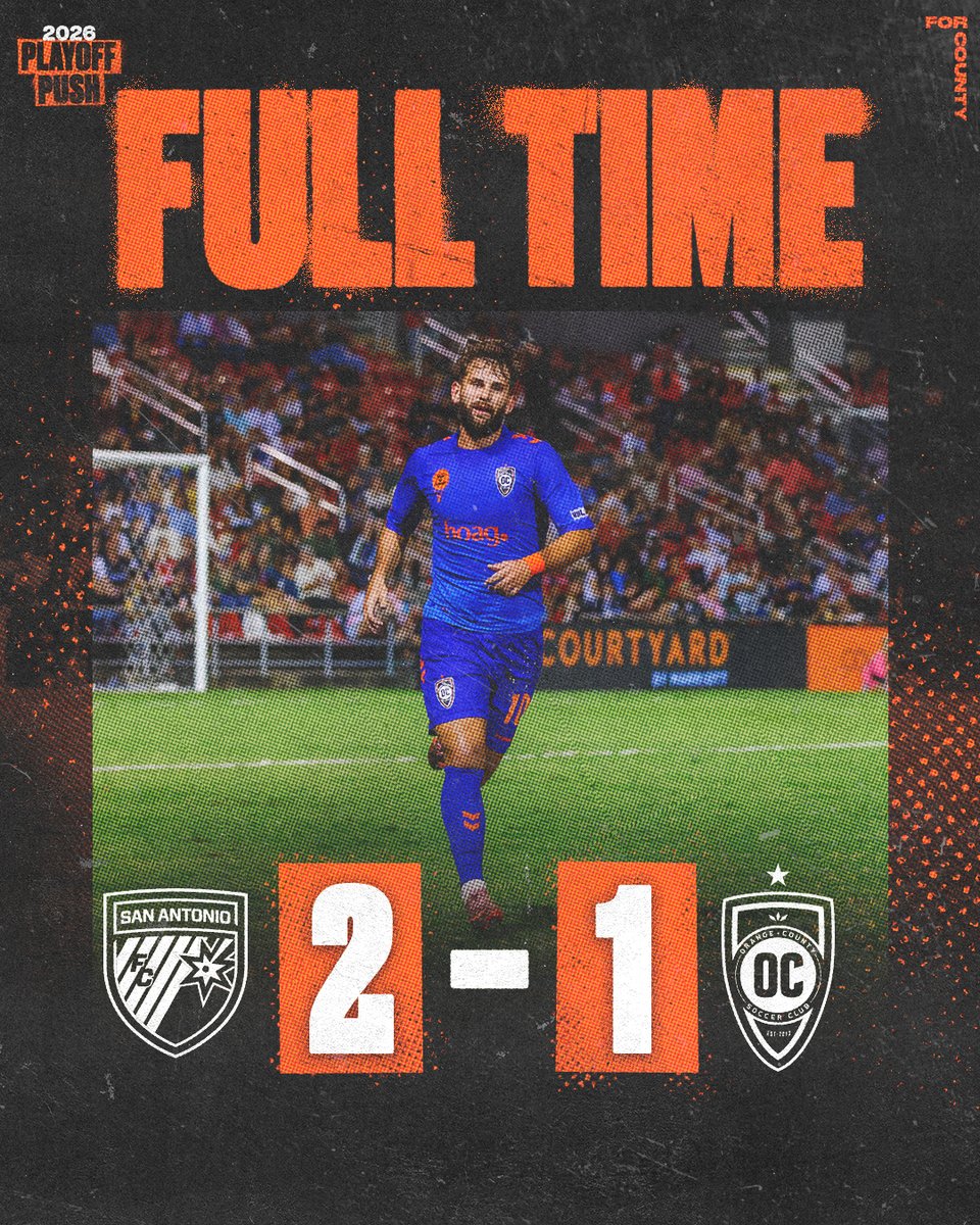 orangecountysc's tweet photo. Couldn't get it done, now we watch and wait!

#ForCounty | #SAvOC https://t.co/6AkeZuglkY
