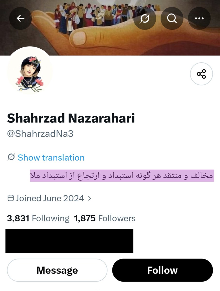 RealPersianGod's tweet photo. یارو مجاهد ادعا می‌کنه مادر جاویدنام #مائده_مرادی_کیان ـه و از آفریقای شمالی رفته سر مزار دخترش، بعد شما هم زرتی می‌پرید بهش ایمپرشن میدید!

قبل از پروموت کردن، اول یه چکی بگیرید ببینید کیو دارید پروموت می‌کنید، بعد! https://t.co/XYbatFqfEj