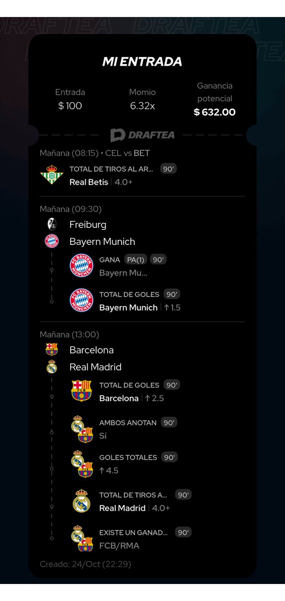 MarinoPickss's tweet photo. Cuota 6.32 stake 50 

https://t.co/htZALCQ0ZU

Entren fuerte en esta apuesta (con dinero que estén dispuestos a perder) será una lluvia de goles ese clásico y más porque es casa del Barcelona 🫂💰

Echen buenas vibras equipo 🫡⚓️ https://t.co/AVDfLFQjIq