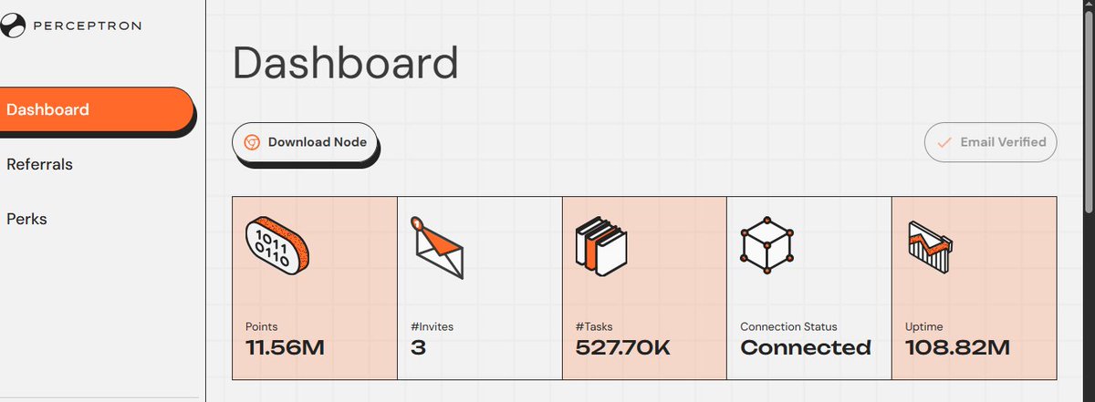 Cryptojohn925's tweet photo. A fresh look at the Perceptron Node Dashboard! Exploring the infrastructure behind a more decentralized digital world. ⚡

@PerceptronNTWK #NodeAndProud https://t.co/U7lBL5WBv2
