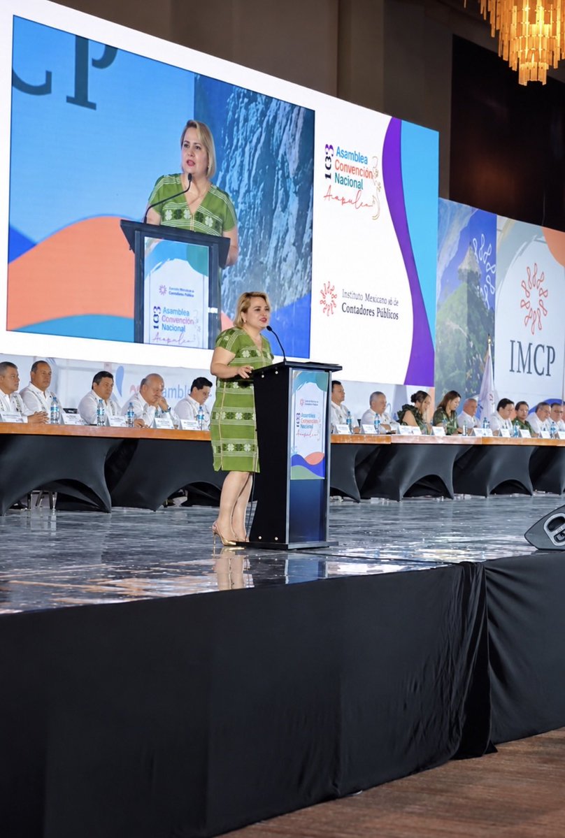 HenestrosaMatus's tweet photo. Me dió mucho gusto participar en la 103 Asamblea Convención Nacional del Instituto Mexicano de Contadores Públicos @IMCP en #Acapulco, y acompañar la toma de protesta del Comité Ejecutivo Nacional #CEN 2026–2027.
¡Felicito a quienes asumen esta nueva responsabilidad!
#IMCP https://t.co/EgDR2iCYgq