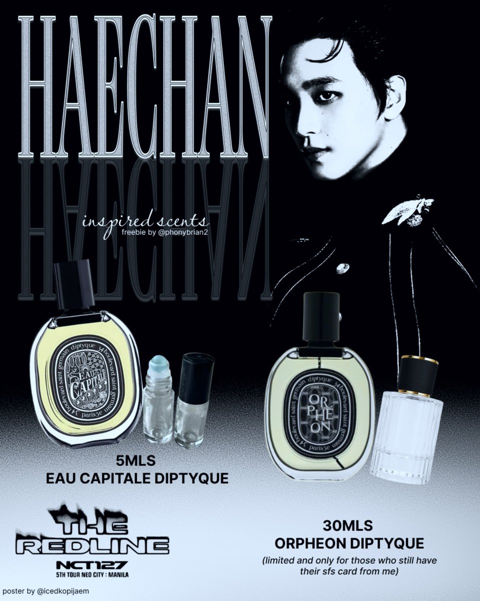 Phonybrian2's tweet photo. ☀️Eau de Full Sun: a Haechan fansupport for The Redline in Manila by @Phonybrian2 ☀️

- no need to follow
- like &amp; rt
- ratio 1:1
- will post location on D-day

See you on 12.12 🔥

#Haechan #TheRedlineInManila #NCT127inManila2026 https://t.co/RylVluAMsU