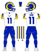 UniversalWW's tweet photo. Looks like we're rockin' the blue pants again, it would've been nice to wear the yellow pants with the white Primary road jersey.  But at the end of the day all that matters is the dub dub dubsss.  Let's get this W tomorrow 
#RamsNation
#Ramily
#RamsHouse https://t.co/C5LiO57bor