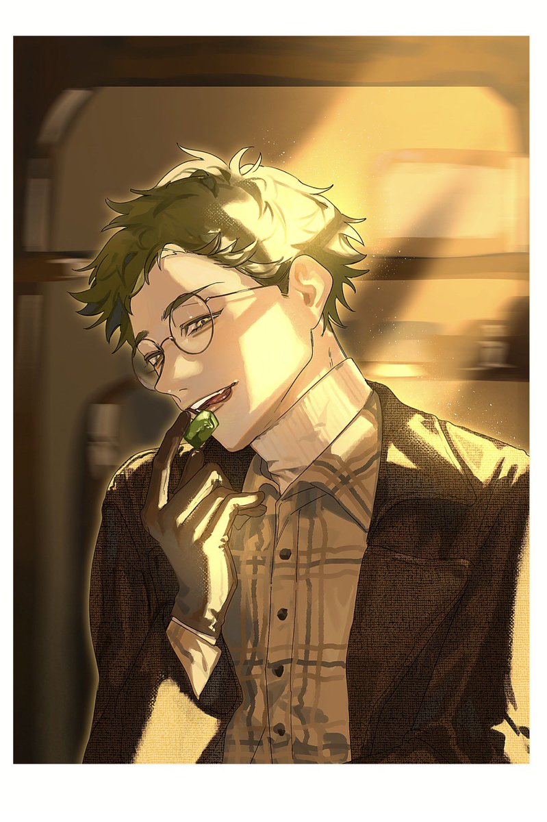 rizuotwst's tweet photo. トレイ先輩お誕生日おめでとうございます〜〜〜！！🧁💚　※捏造衣装 https://t.co/g2mBNgKgg8