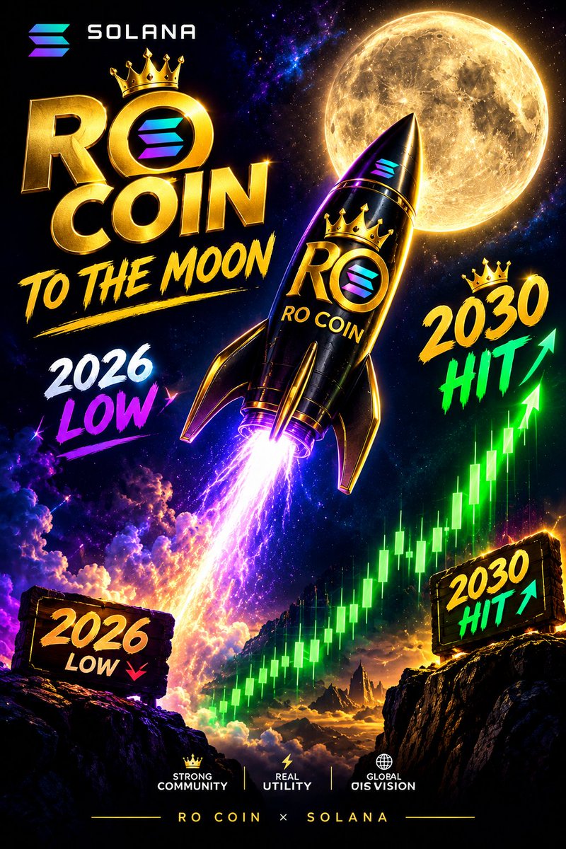 udriyad123's tweet photo. $RO Coin on Solana is the next big thing. Don't let the low market cap ($2.8K) fool you—this rocket is about to launch. 📈
✅ 100% Fair Launch
✅ Dev holding < 1%
✅ Insane Community
Secure your bag before we hit the moon! 💎👑
Buy: https://t.co/hklUtzxW60 https://t.co/nadp4PtC7K