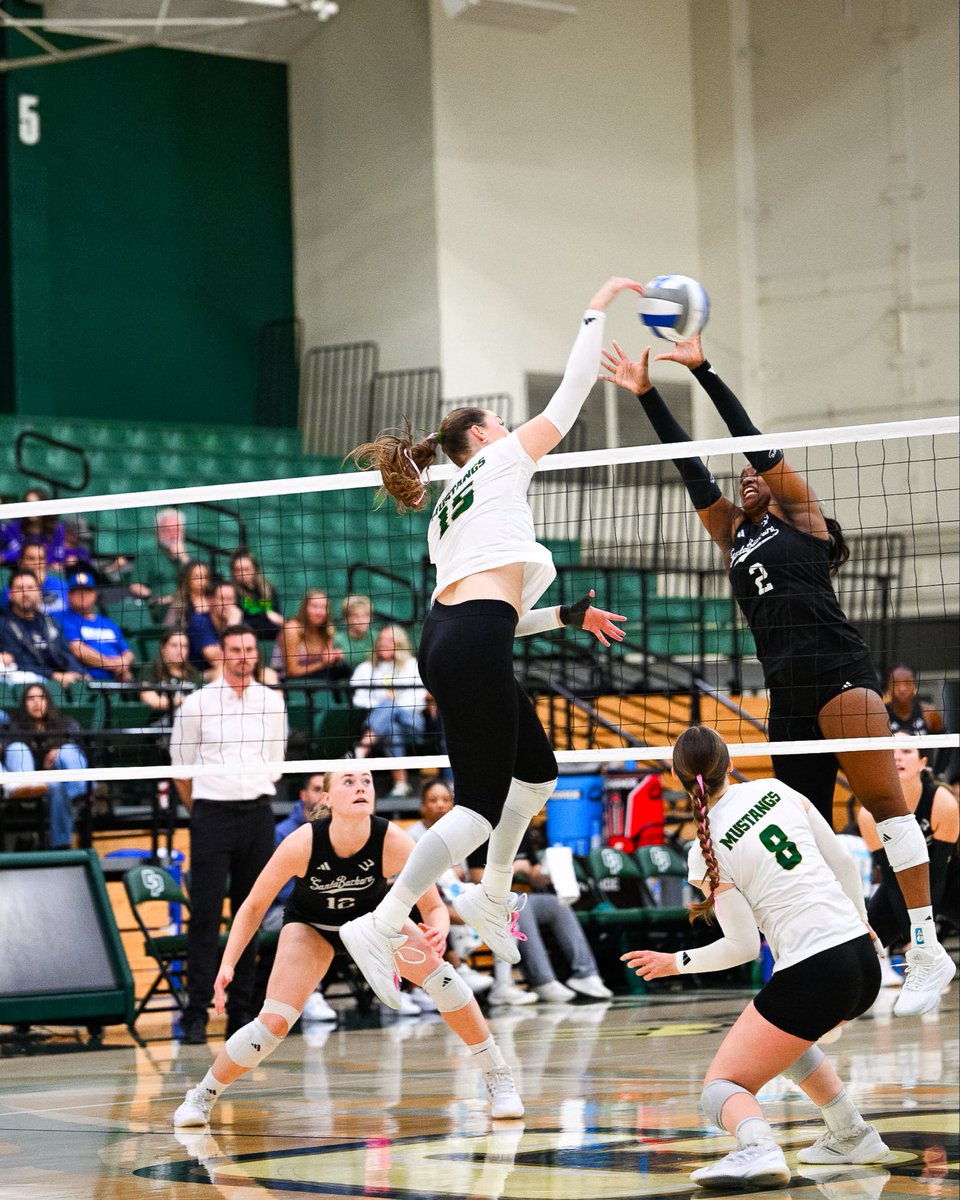 CalPolyVolley's tweet photo. 𝐒𝐄𝐓: 𝐖𝐎𝐍. 𝐆𝐫𝐞𝐞𝐧 𝐥𝐞𝐚𝐝𝐬 𝟏-𝟎

#RideHigh https://t.co/CbhbsegONS