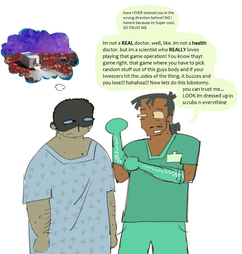 chocolat_mp4's tweet photo. Does anyone care about. Ocs i have so much written abt dr gib (these suck because im siiiiick) 😁🔎🐌🧺 https://t.co/x4TAksm7kJ