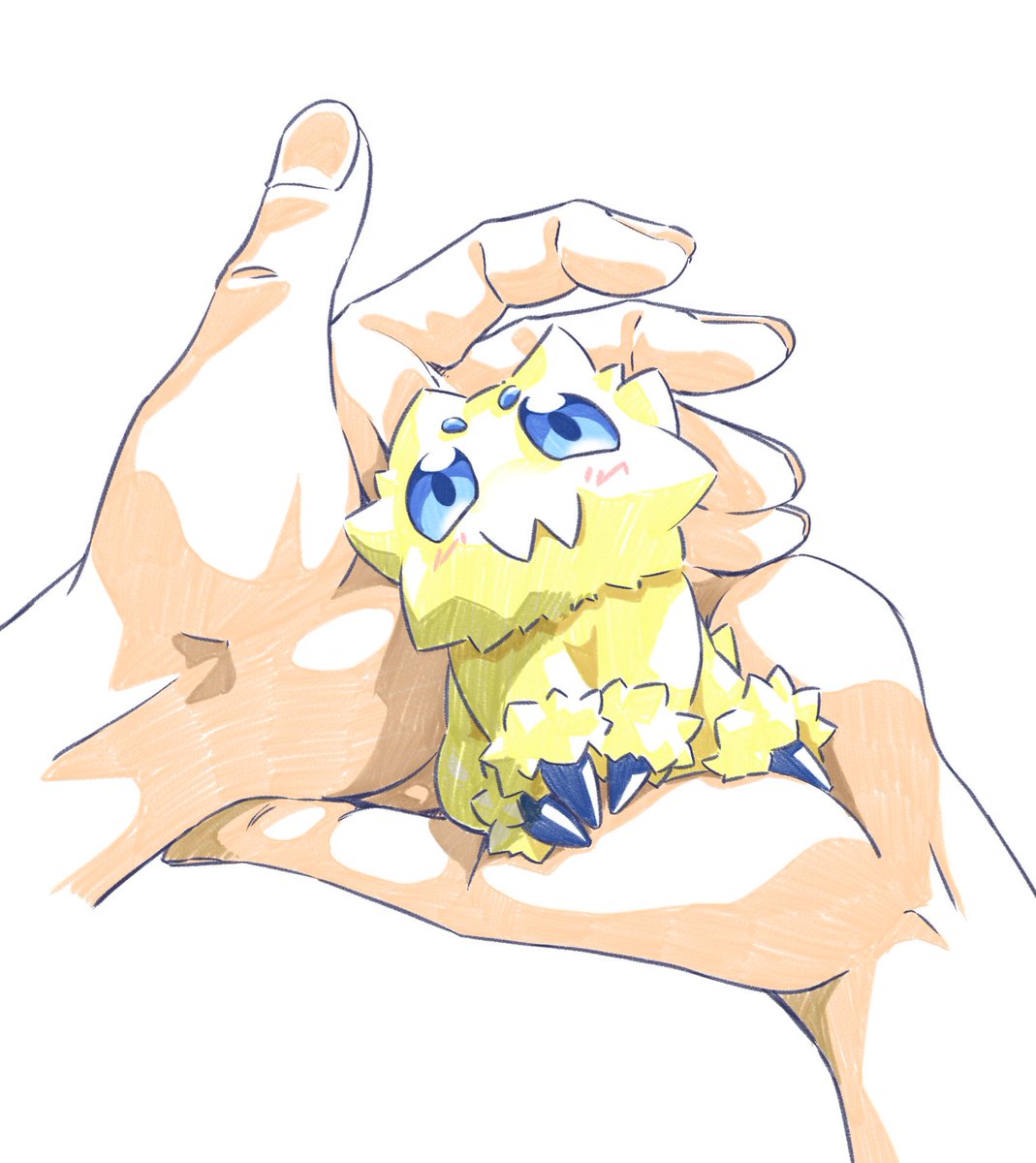 ASK_092's tweet photo. 手のひらバチュル
手に寄りかかられたい… https://t.co/2vTrq5wXGo