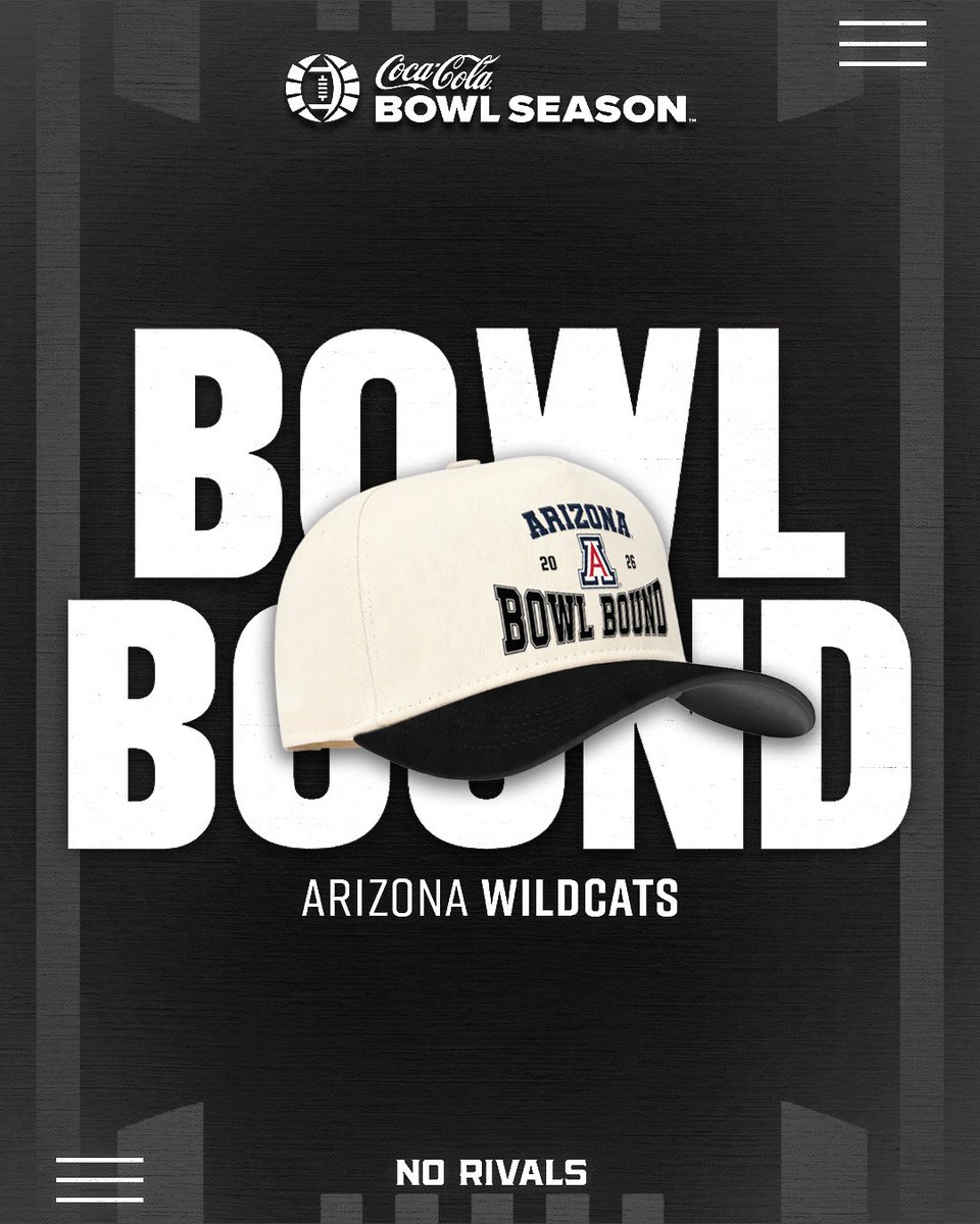 BowlSeason's tweet photo. BEAR DOWN! 6️⃣ wins and Arizona is officially #BowlBound! Next stop: Bowl Season. #Norivals #BowlSeason https://t.co/UhXqAzESNa