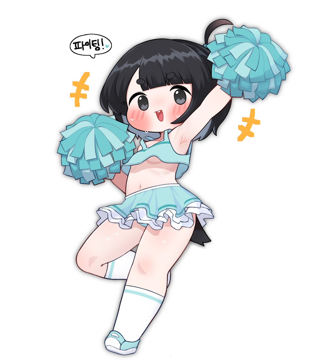 chillichamchi's tweet photo. 보아라! 우리 딸래미가 치어리딩 하는 모습을!!!
(옛날 그림) https://t.co/XE1CDQQl7R