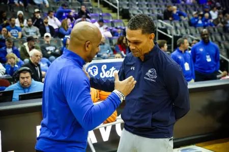 DalyDoseOfHoops's tweet photo. See what @CoachSha10 had to say after @SetonHallMBB eked out an exhibition win over Monmouth tonight.

Sha Sounds Off from West Long Branch: https://t.co/BsF0GWYiE5 #shbb #HALLin https://t.co/tSJr8EVngW