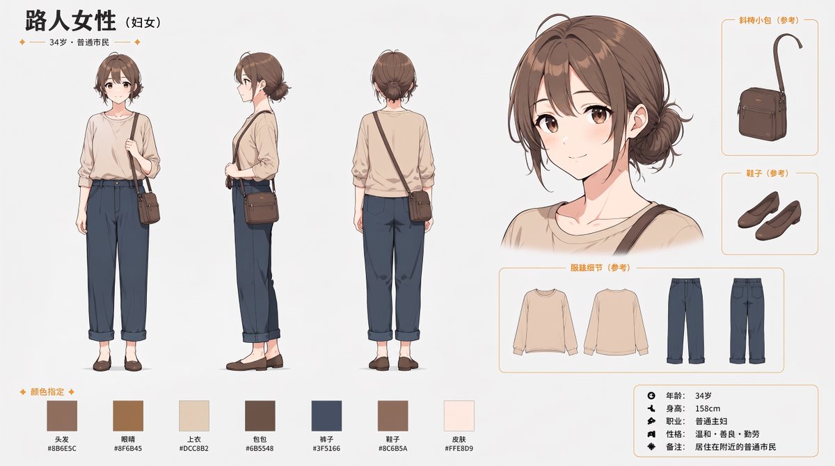 ADKinsoMaD's tweet photo. @screenweaver_ai @YouTube I use three-view character design pictures to ensure my consistency(and with some face detail). You can refer this. https://t.co/TAIwdJRSkl