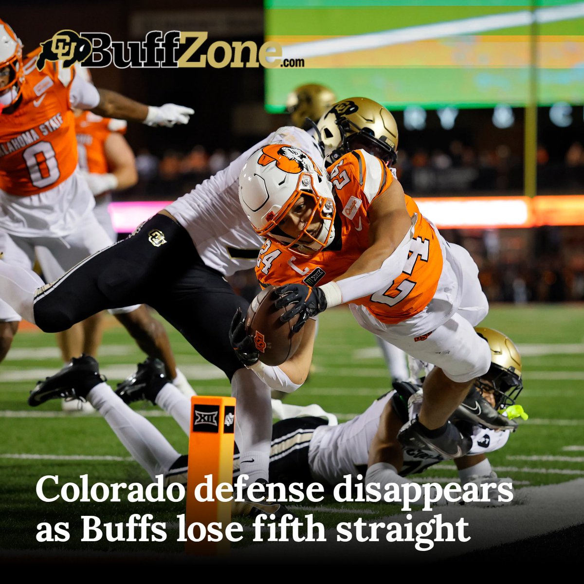 buffzone's tweet photo. Colorado defense disappears as Buffs lose fifth straight https://t.co/zlP1dEKofg https://t.co/UsohxAeSiI