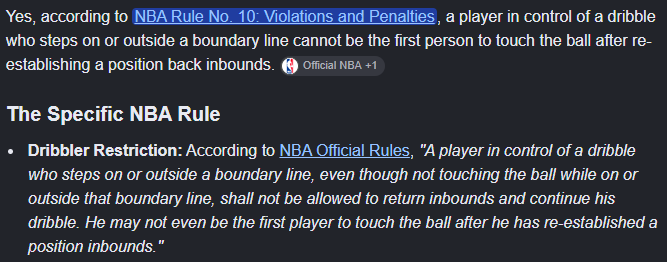 Justin_The_Mind's tweet photo. @livinindapaint @TraMurr2 this is not a legal play because he went out of bounds and was the first to touch the ball when coming back in bounds https://t.co/7ihsg7Ipmr