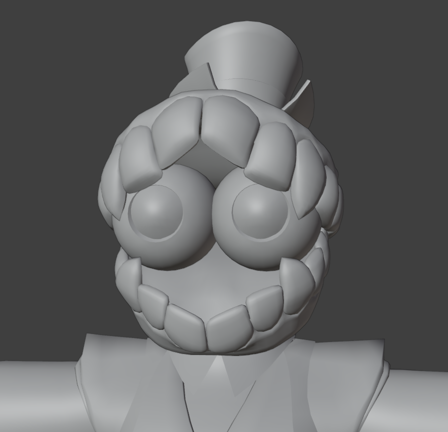 Bel_Write's tweet photo. Todavía no tiene los colores y ya tiene la cara mas autista posible c:

si, es un modelo que ando haciendo en blender del Caine de digital fight club
#DigitalCircus #Caine #WIP #3dcharacter https://t.co/UbS5UzUmtU