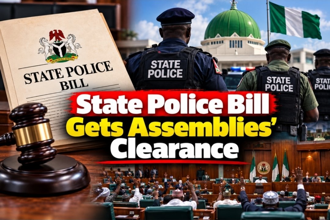 AtlDigest's tweet photo. State police clears its biggest hurdle: 24 state assemblies approve constitutional amendment, putting it on course for Tinubu’s signature
https://t.co/TPPYSm9UR9 https://t.co/mx3eymXx80