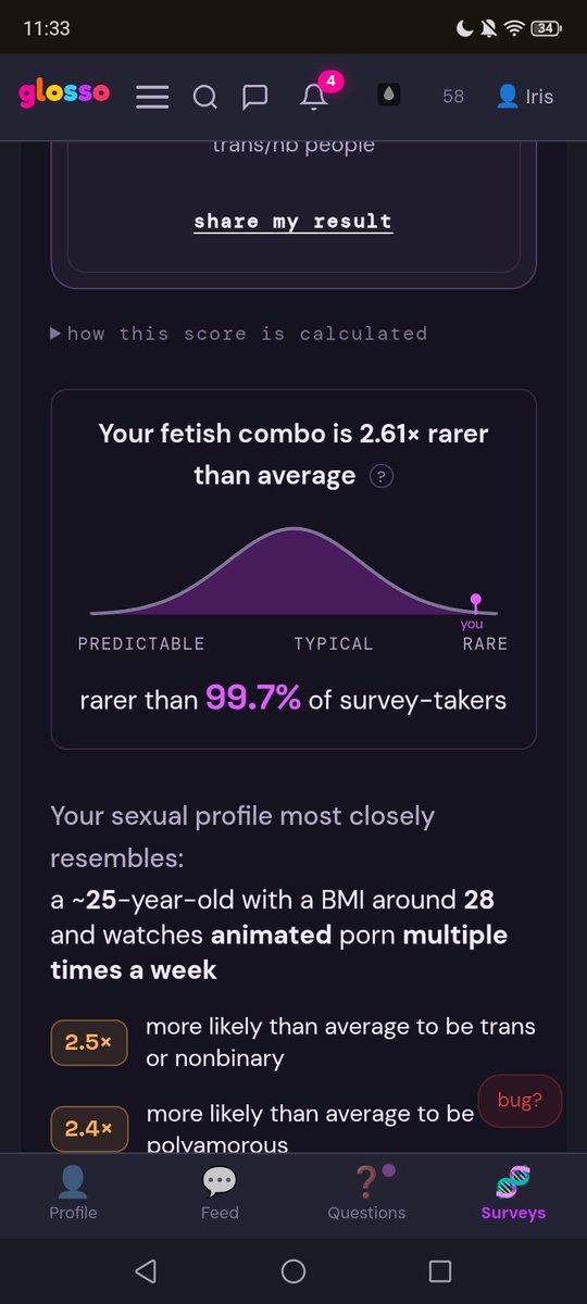 Triris0's tweet photo. I took ts quizz again, MY KINK ARE 98% UNUSUAL WTFFF, although I have like 90 kinks so it's normal.

Should I say all of my kinks? 🤔 (Weirdo) https://t.co/UkVj642WWi