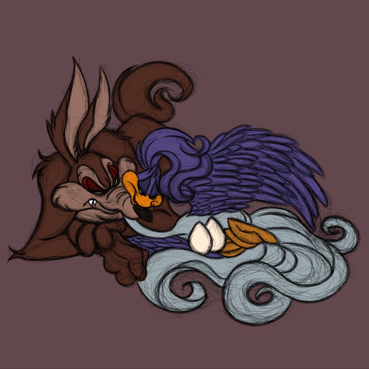 rodeorosebud's tweet photo. oh look guys another #wileroad egg saga bc i have no life 

my pencil disconnected just as i was finishing the last one and i was about to have the fattest crashout this gay looney tunes shit is serious https://t.co/CanHhWxiyE