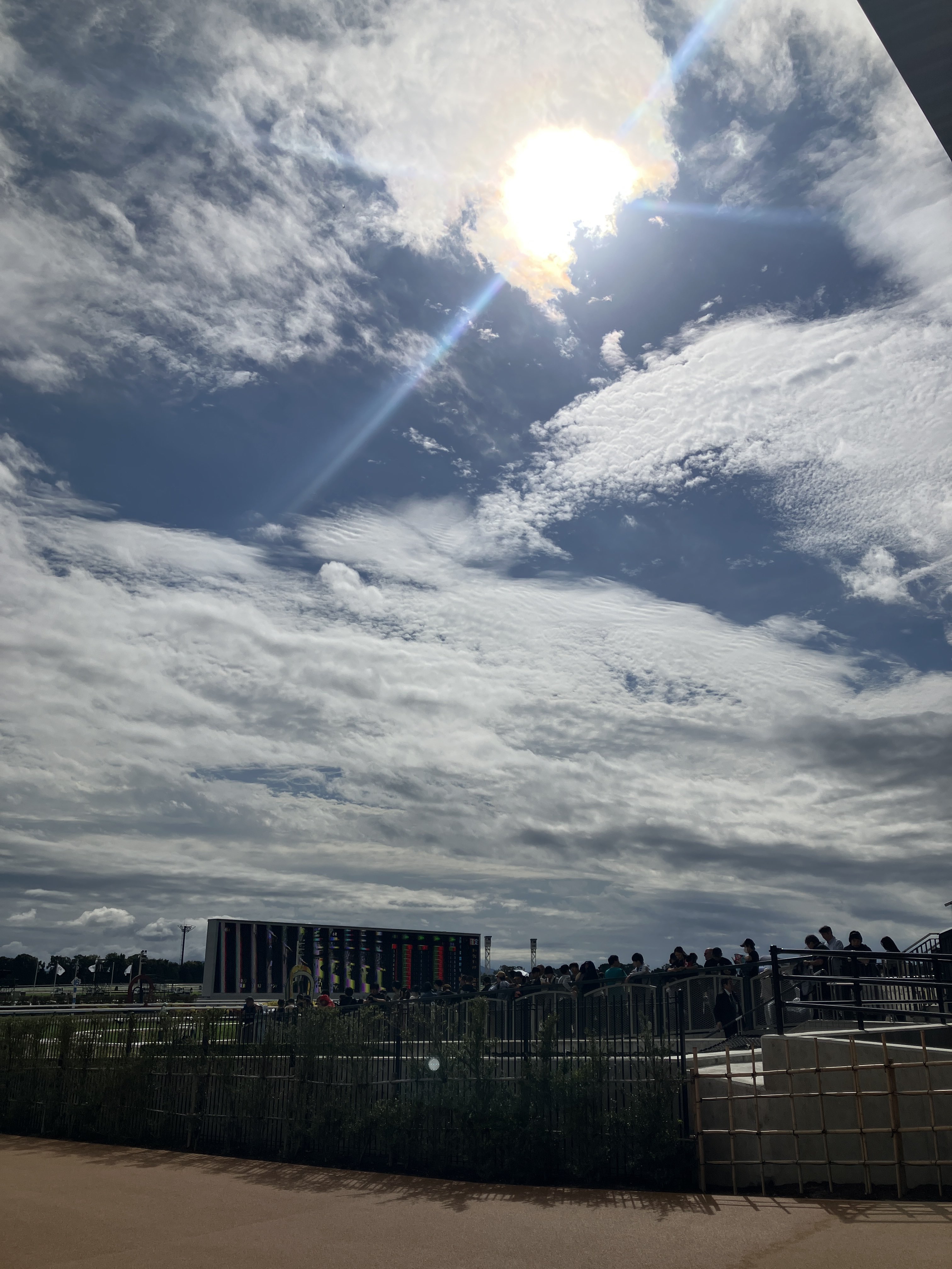 L'hippodrome de Kyoto est passé de la pluie matinale au beau fixe ! Le soleil e…