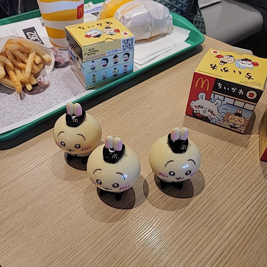 Tag70487612's tweet photo. 友達2人とマックに行ったときも全部うさぎだったのでうさぎ運はあるのかもしれません(ᐢ ̥_  ̫ _ ̥ᐢ) https://t.co/0U128jJEdi